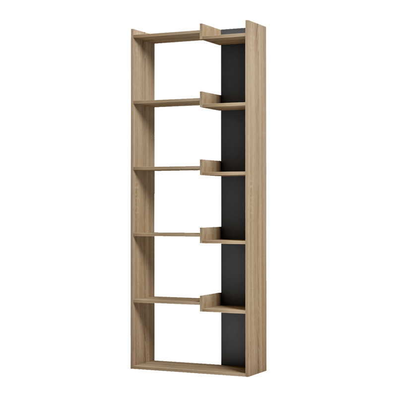Bibliotekë Corpus pakoworld sonoma - antracit 61x22x162cm