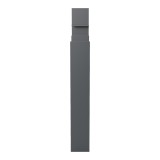 Bibliotekë Manco pakoworld antracit 122x25.5x188cm