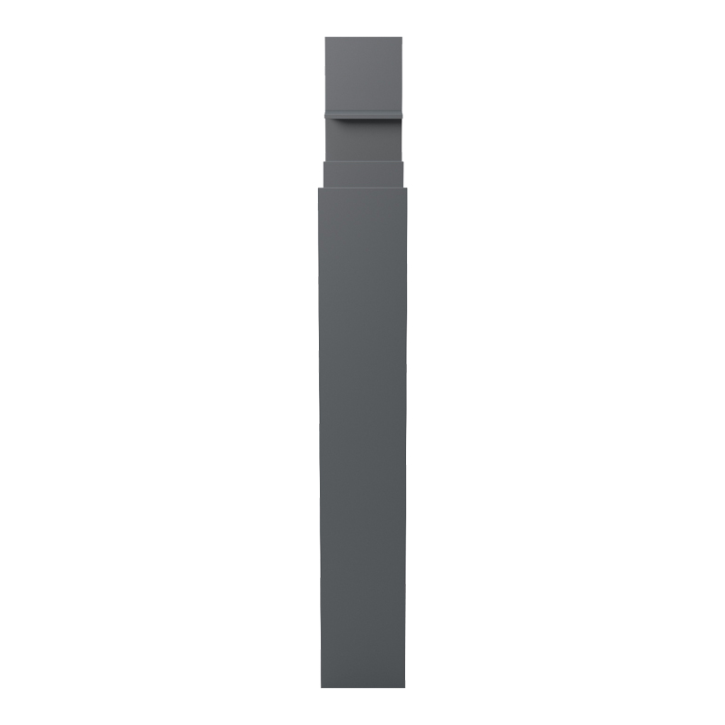 Bibliotekë Manco pakoworld antracit 122x25.5x188cm
