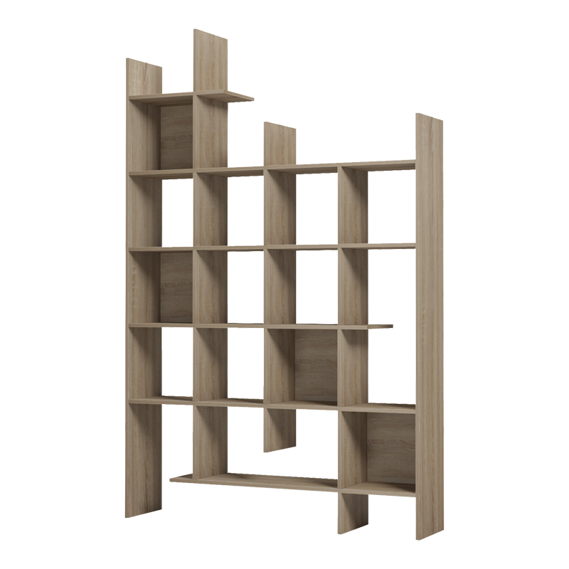 Bibliotekë Manco pakoworld sonoma 122x25.5x188cm
