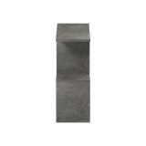 Tavolinë anësore-bibliotekë Wesmol pakoworld me pamje mermeri antracit 50x20x50cm