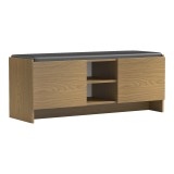 Stol-raft këpucësh për hyrje Zulla pakoworld 10 palë arrë e lehtë 110x37x43cm