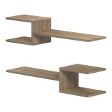 Raft muri Sumpa pakoworld 2 copë SONOMA 65x20x18cm