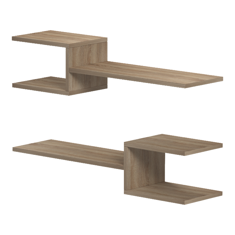 Raft muri Sumpa pakoworld 2 copë SONOMA 65x20x18cm