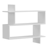 Raft muri paralel pakoworld i bardhë 70x22x65.5cm