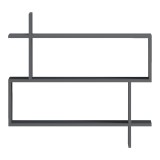 Raft muri Parallel pakoworld antracit 70x22x65.5cm