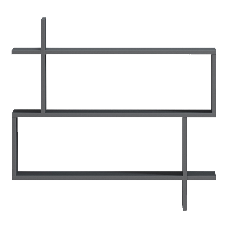 Raft muri Parallel pakoworld antracit 70x22x65.5cm