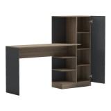 Zyrë me bibliotekë dhe dollap Ofisio pakoworld SONOMA-antracit 152.3x40x120cm