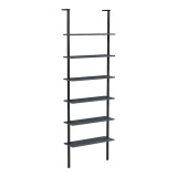 Bibliotekë muri Dimmo pakoworld antracit-metal i zi 60x20x180cm