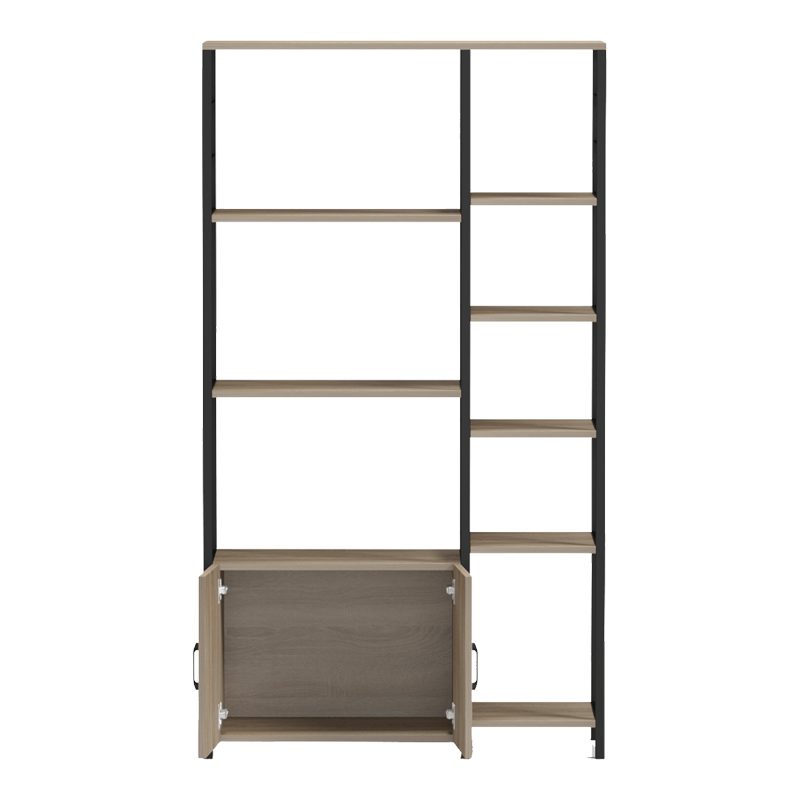 Raft dyshemeje Ranea pakoworld sonoma-e zezë 85x32x150cm