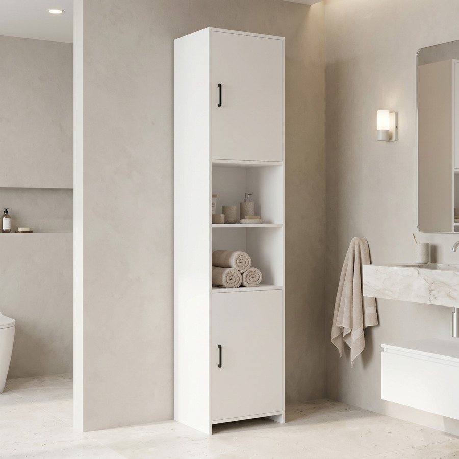 Kolonë-kabinet Perlina pakoworld e bardhë 40x32x175cm