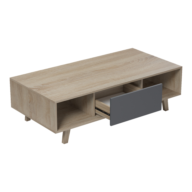 Tavolinë kafeje Elonza pakoworld sonoma-antracit 120x60x36cm