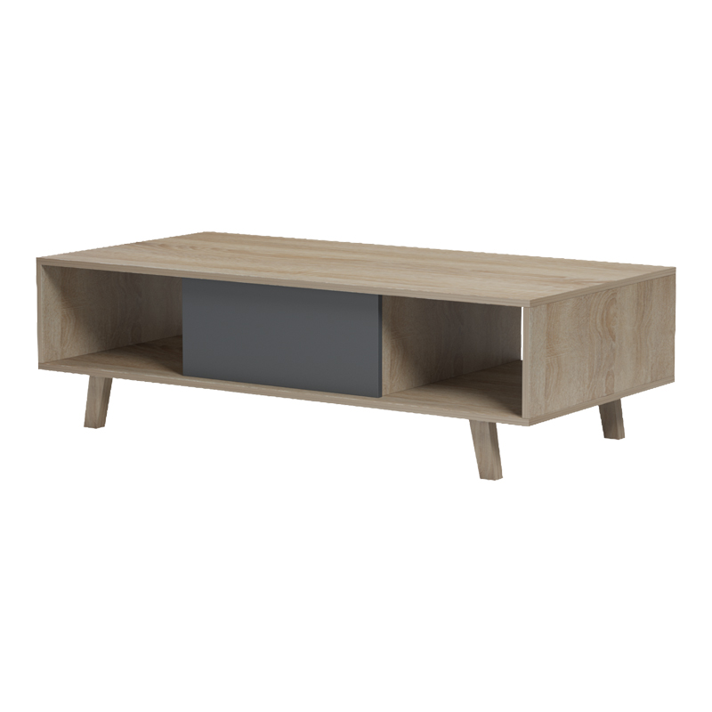 Tavolinë kafeje Elonza pakoworld sonoma-antracit 120x60x36cm