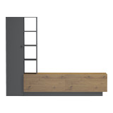 Njësi TV Tilveo pakoworld oak-antracit 230x41.5x180cm