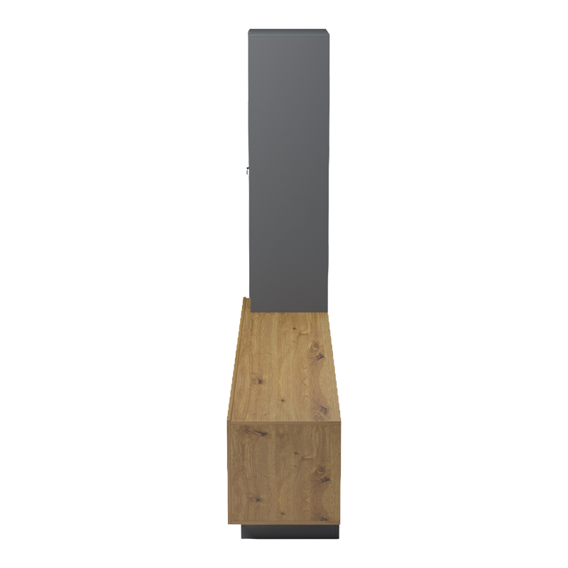 Njësi TV Tilveo pakoworld oak-antracit 230x41.5x180cm