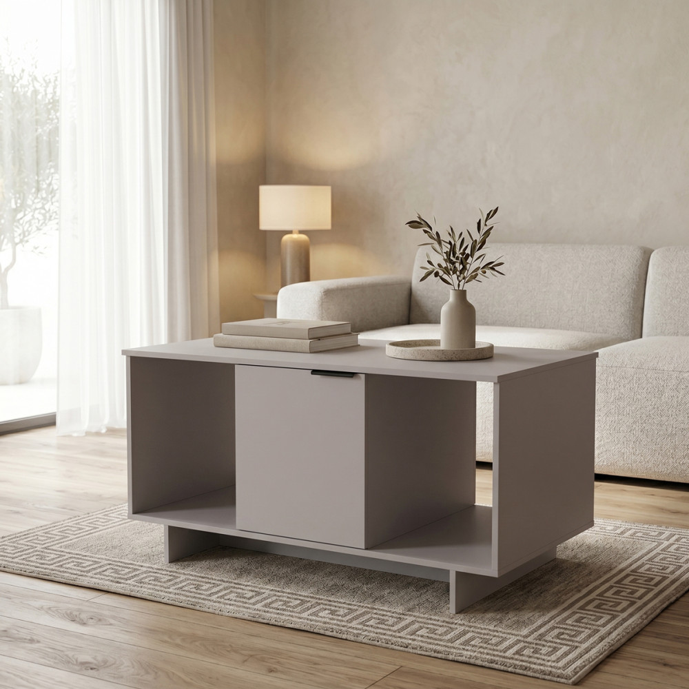Tavolinë kafeje Nalinda pakoworld taupe 100x55x55cm