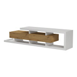 Stend TV Arbero pakoworld e bardhë-OAK 198x40x45cm