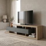 Stendë TV Arbero pakoworld antracit-sonoma 198x40x45cm