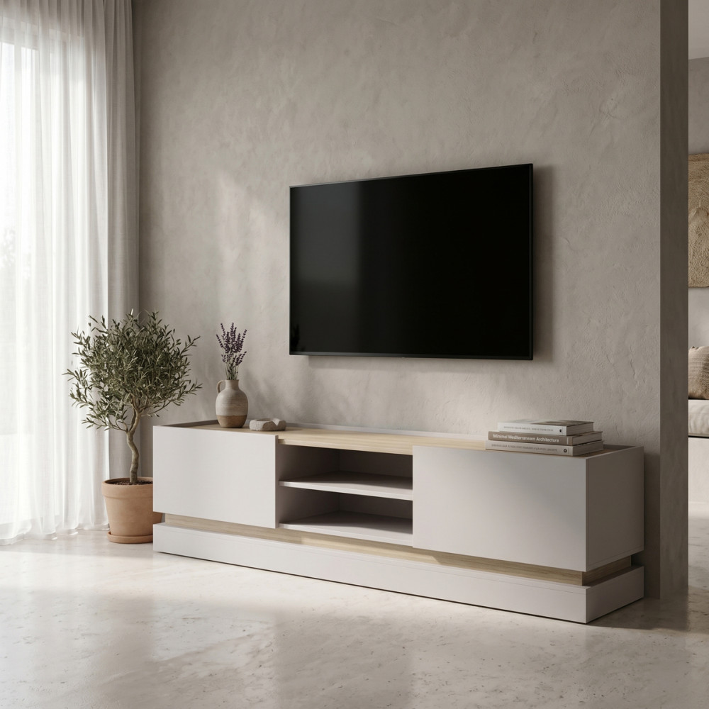 Stendë TV Wendo pakoworld taupe-sonoma 200x37x47cm