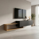 Mbajtëse TV muri Olande pakoworld dushk-e zezë 210x35x48cm