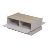 Tavolinë kafeje Wendo pakoworld taupe-sonoma 97x60x40cm