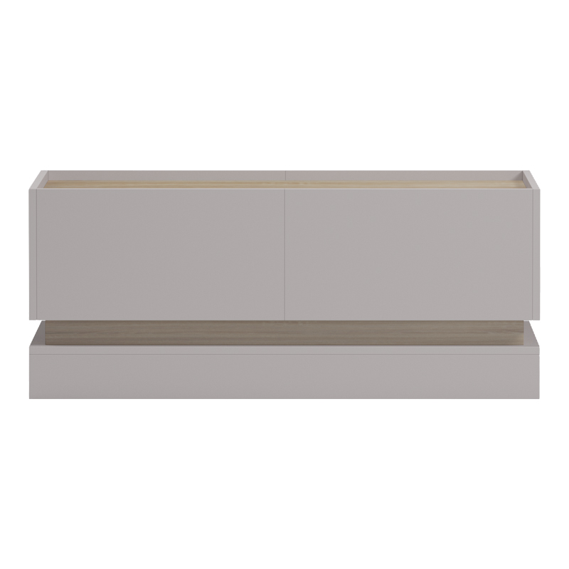 Tavolinë kafeje Wendo pakoworld taupe-sonoma 97x60x40cm