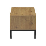 Tavolinë kafeje Delanka pakoworld OAK-e zezë 92x50x46cm