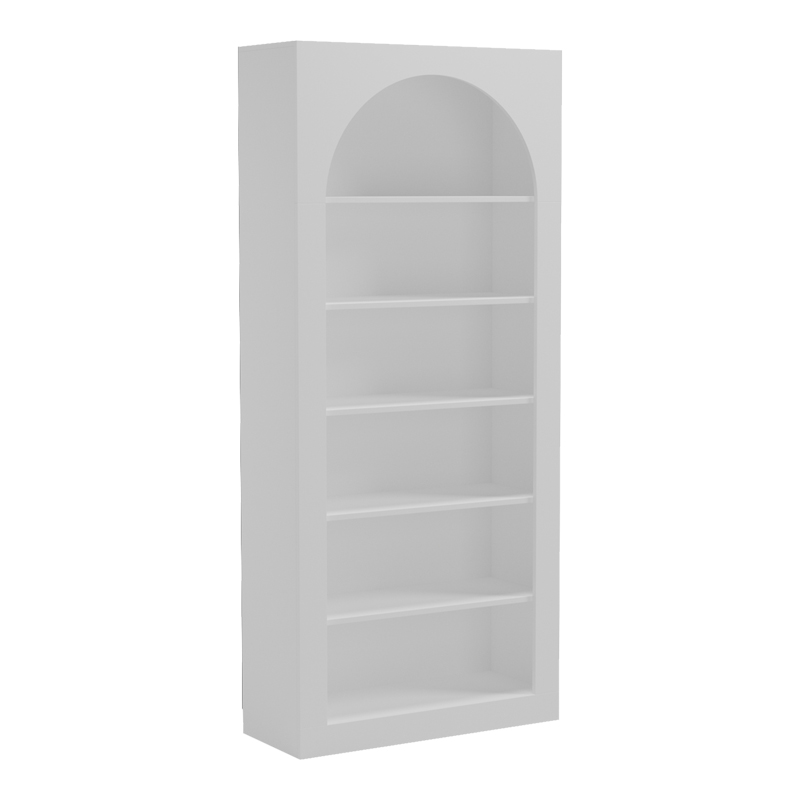 Bibliotekë Boke pakoworld e bardhë 80x31.5x180cm