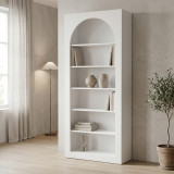 Bibliotekë Boke pakoworld e bardhë 80x31.5x180cm
