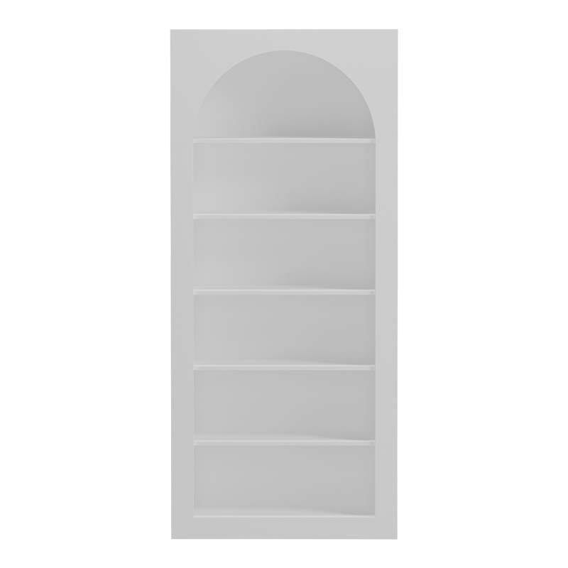 Bibliotekë Boke pakoworld e bardhë 80x31.5x180cm
