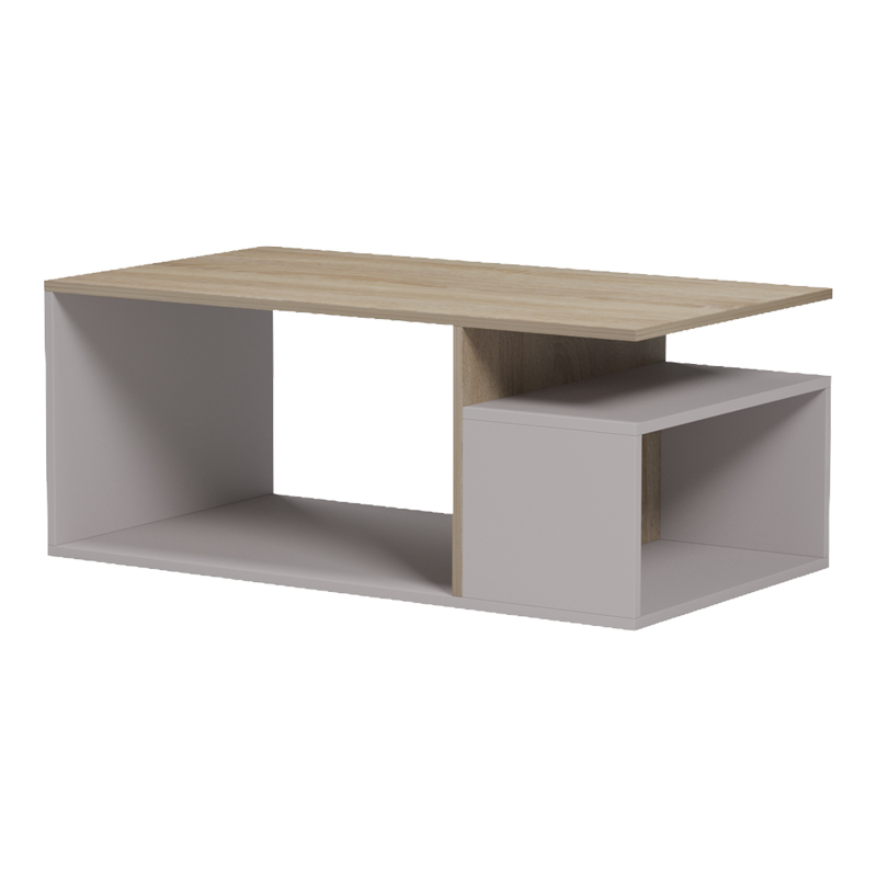 Tavolinë kafeje Wendo pakoworld taupe-sonoma 91x37x50cm