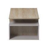 Tavolinë kafeje Wendo pakoworld taupe-sonoma 91x37x50cm
