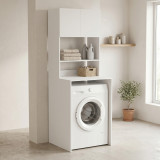 Mobilje lavanderie Chaxe pakoworld e bardhë 65x60x183.6cm