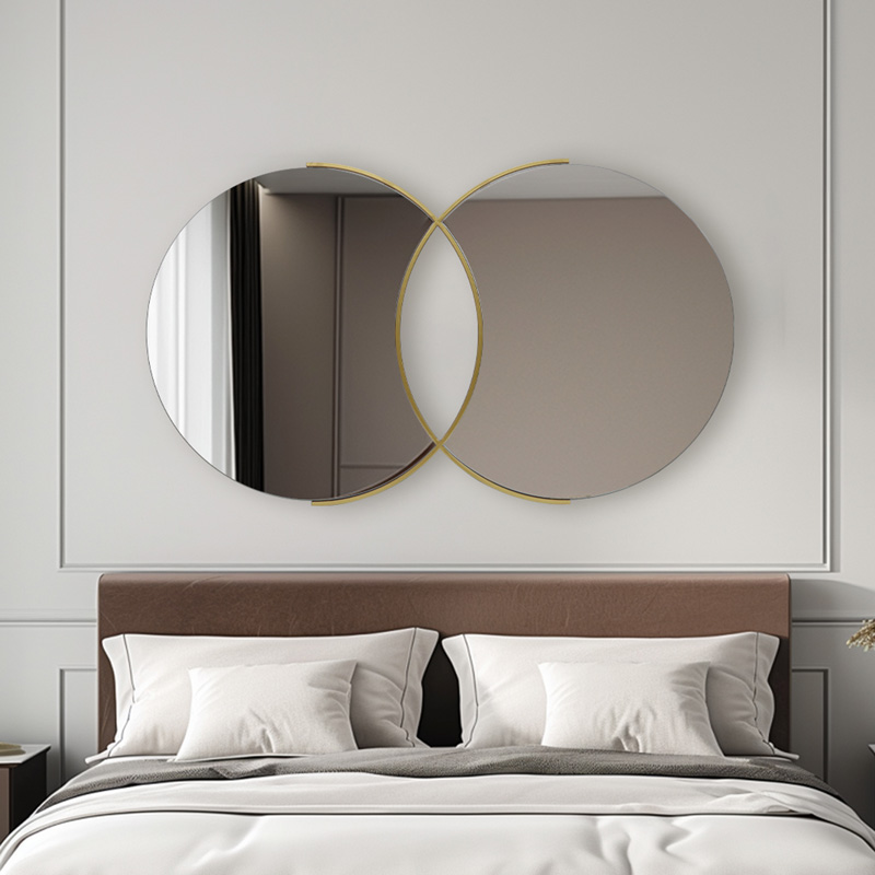 Pasqyrë dyshe Miryata pakoworld metal në nuancë të artë 105x3x60cm