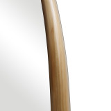 Pasqyrë ovale Marly pakoworld mdf në nuancë natyrale 50.5x4x127cm