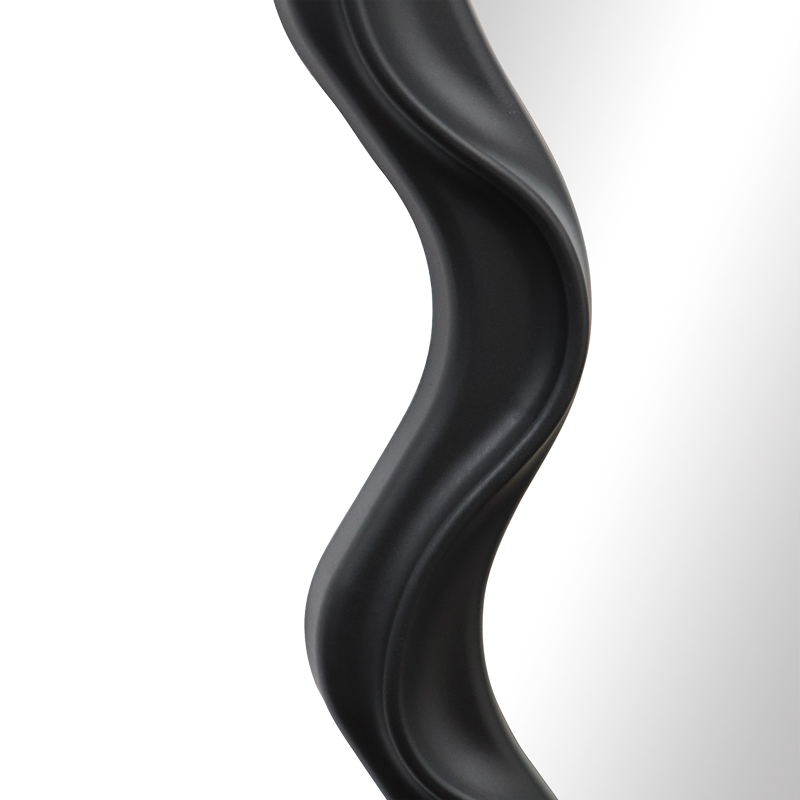 Pasqyrë Liquid pakoworld pp në nuancë të zezë 26x2.7x39cm