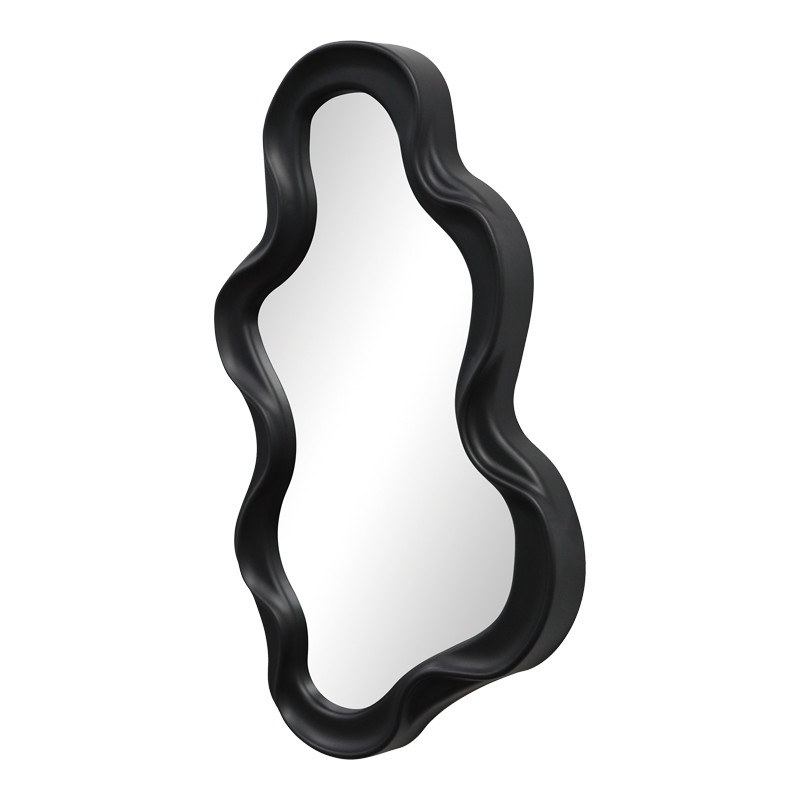 Pasqyrë Liquid pakoworld pp në nuancë të zezë 26x2.7x39cm