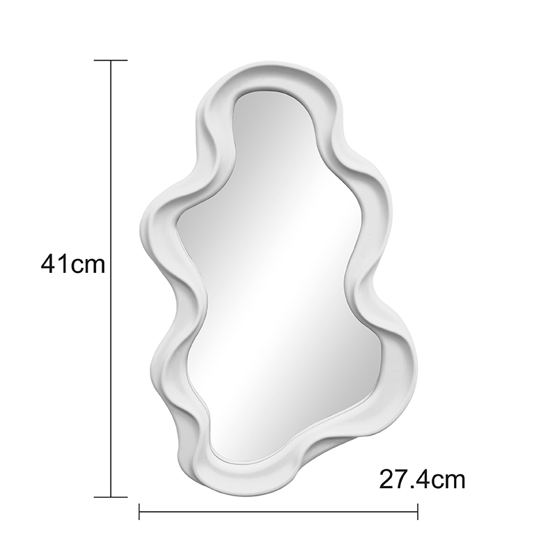 Pasqyrë Liquid pakoworld pp në nuancë të bardhë 26x2.7x39cm