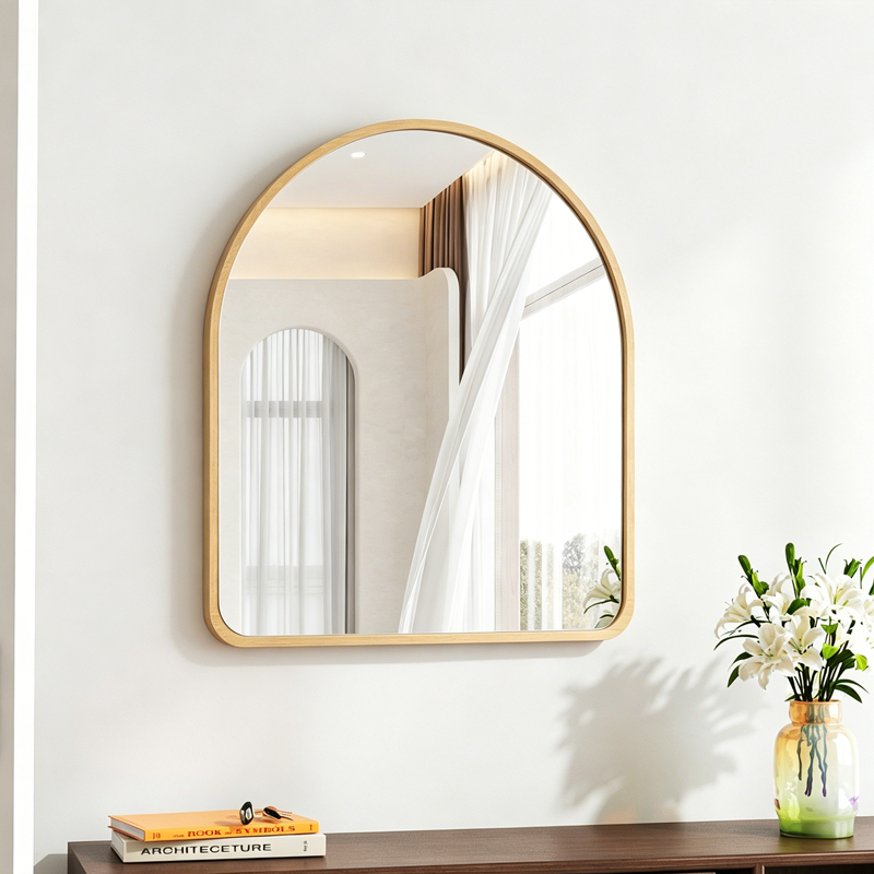 Pasqyrë Selene pakoworld MDF me përfundim natyral 46x1.2x60cm