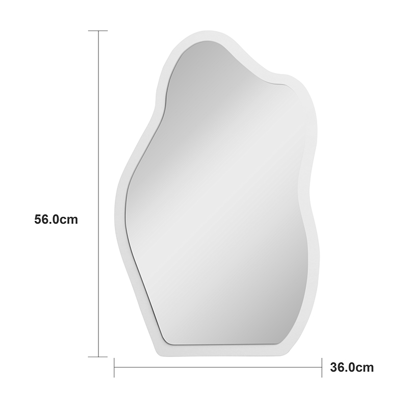 pasqyrë Evanthia pakoworld e bardhë MDF 36x1.2x56cm