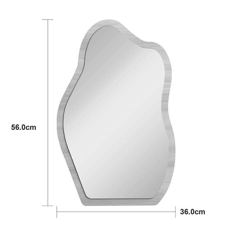 Pasqyrë Evanthia pakoworld MDF me përfundim natyral 36x1.2x56cm