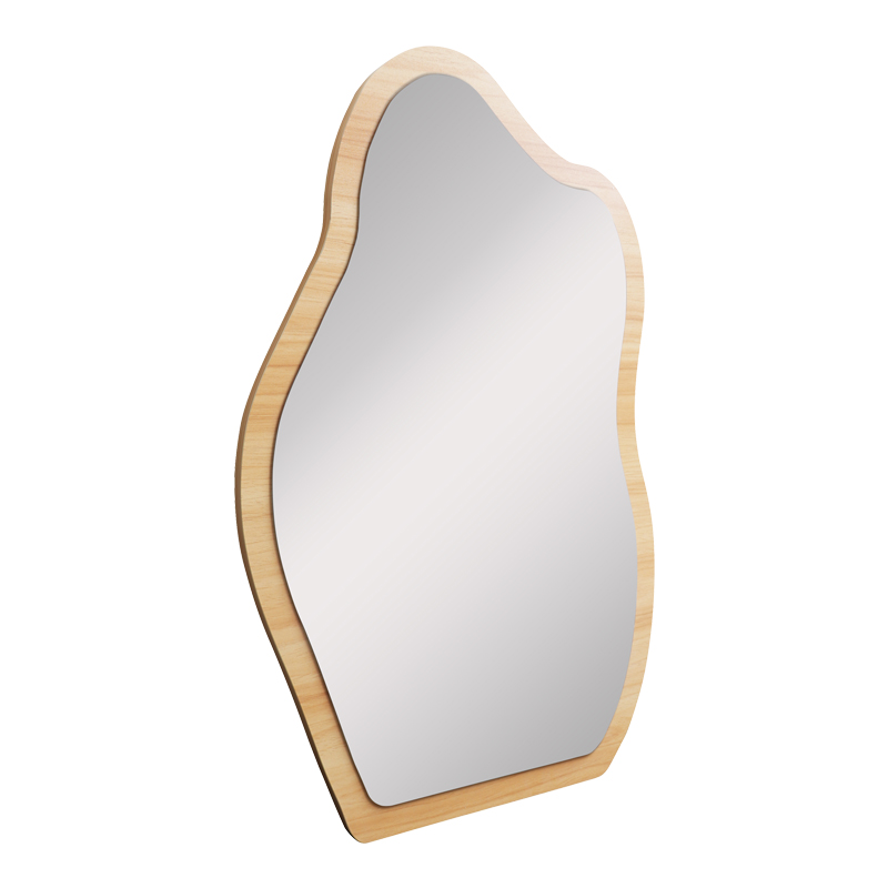 Pasqyrë Evanthia pakoworld MDF me përfundim natyral 36x1.2x56cm