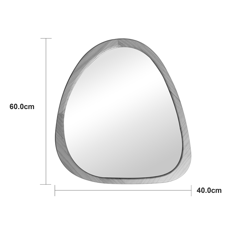 Pasqyrë Ione pakoworld MDF ngjyrë natyrale 60x2.5x61cm