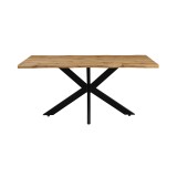 Tavolinë Gilman pakoworld MDF në ngjyrë SONOMA-e zezë 150x90x75cm