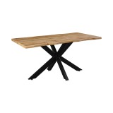 Tavolinë Gilman pakoworld MDF në ngjyrë SONOMA-e zezë 150x90x75cm