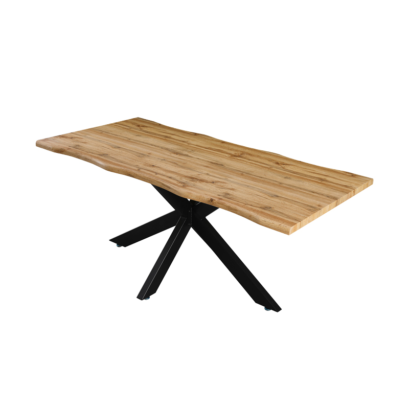 Tavolinë Gilman pakoworld MDF në ngjyrë SONOMA-e zezë 150x90x75cm