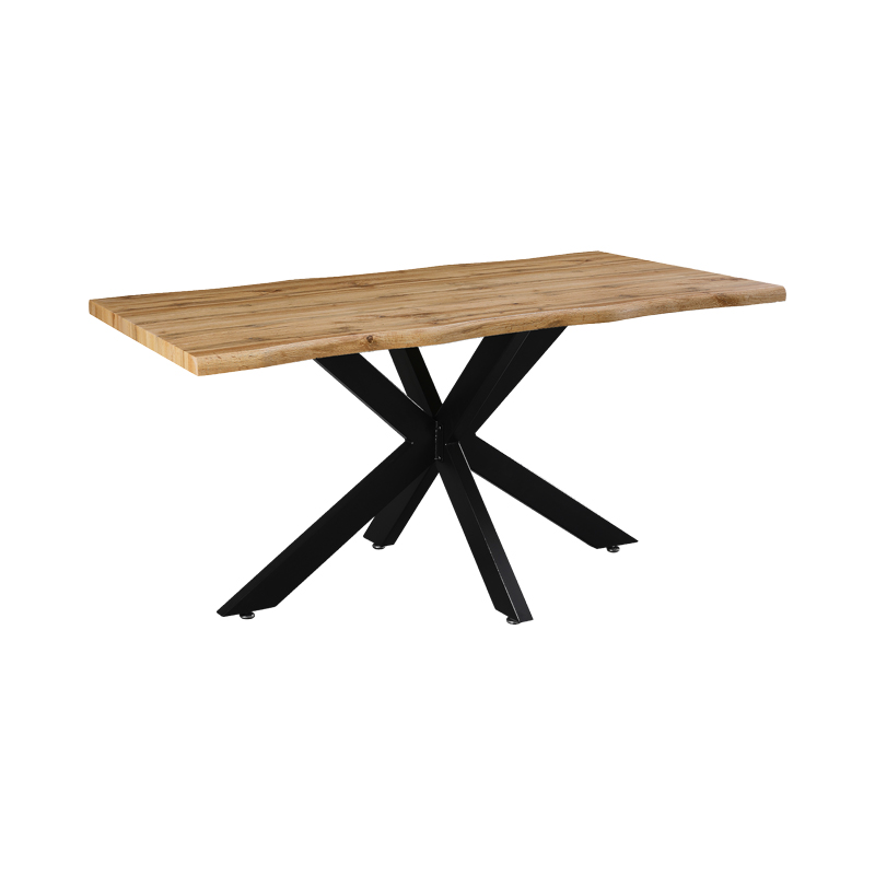 Tavolinë Gilman pakoworld MDF në ngjyrë SONOMA-e zezë 150x90x75cm