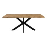 Tavolinë Gilman pakoworld MDF në ngjyrë SONOMA-e zezë 180x90x75cm.