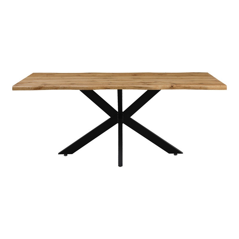 Tavolinë Gilman pakoworld MDF në ngjyrë SONOMA-e zezë 180x90x75cm.