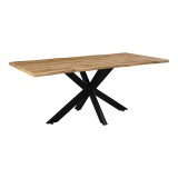 Tavolinë Gilman pakoworld MDF në ngjyrë SONOMA-e zezë 180x90x75cm.